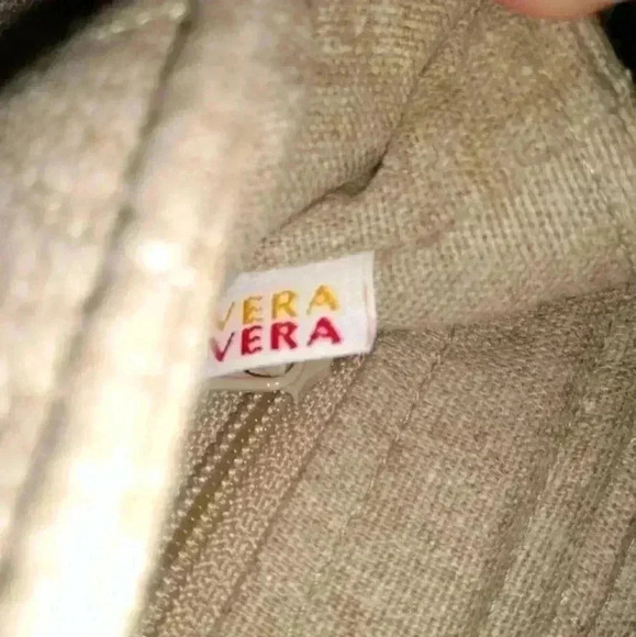 Vera Vera Purse Beige with Long Strap Crossbody - Picture 4 of 5